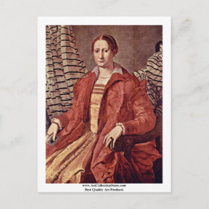 Portrait einer    NobelfrauVon Bronzino Angelo Postkarte