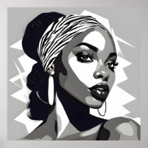 Portrait einer schwarzen Frau