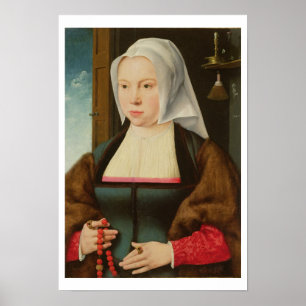 Portrait einer unbekannten Dame, 1527 (Öl auf Tafe Poster
