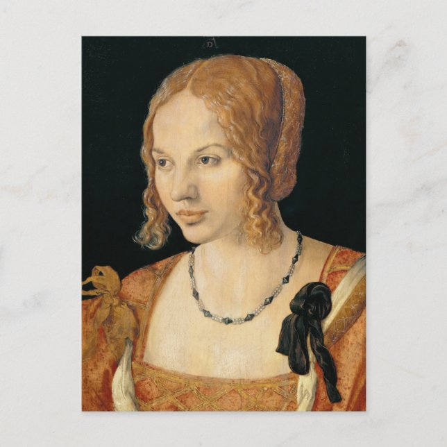 Portrait einer Venezianischen Frau - Albrecht Düre Postkarte (Vorderseite)