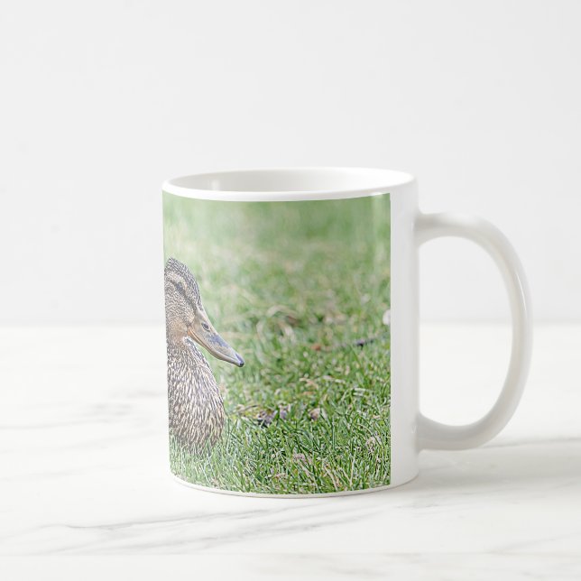 Portrait einer weiblichen Mallard Kaffeetasse (Rechts)