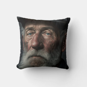 Portrait eines alten Steinkohlebergwerks im 19. Ja Kissen