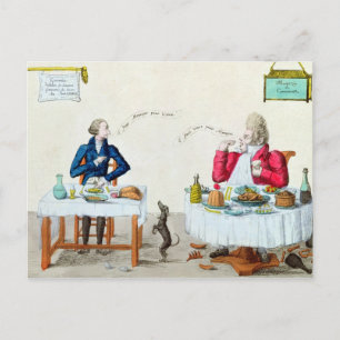 Portrait eines Gluttons Postkarte