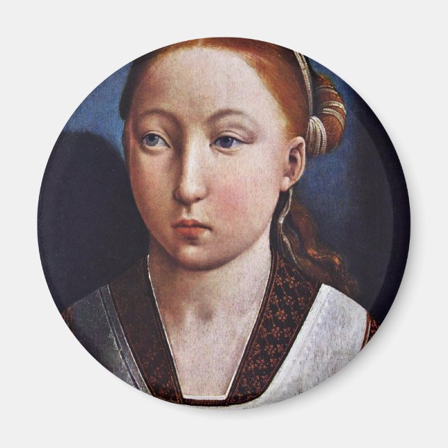Portrait eines jungen Mädchens (Joanna The Mad?) v Magnet (Vorne)