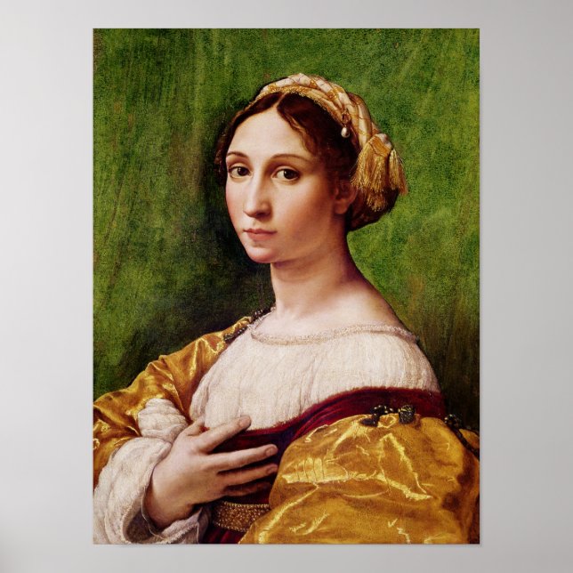 Portrait eines jungen Mädchens Poster (Vorne)