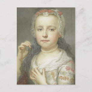 Portrait eines jungen Mädchens Postkarte