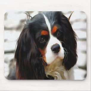 Portrait eines Königs Charles Cavalier Spaniel Mousepad