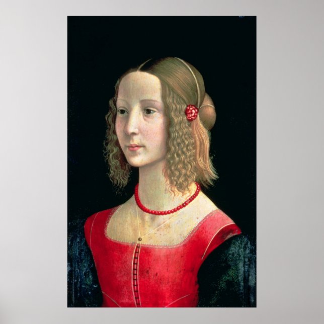 Portrait eines Mädchens, c.1490 Poster (Vorne)