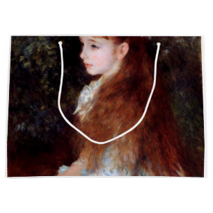 Portrait eines Mädchens mit blauem Band, Renoir Große Geschenktüte