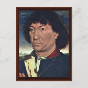 Portrait eines Mannes aus der Familie Lespinette Postkarte
