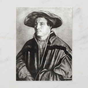 Portrait eines Mannes mit rotem Hut, c.1530 Postkarte