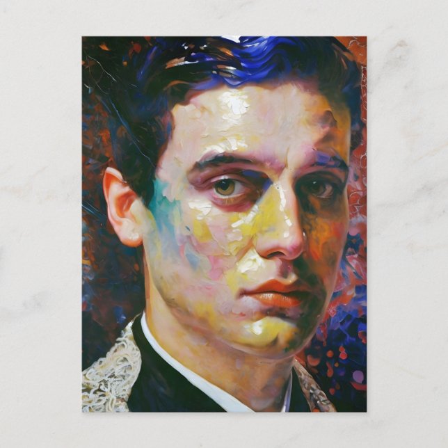 Portrait eines Mannes Postkarte (Vorderseite)