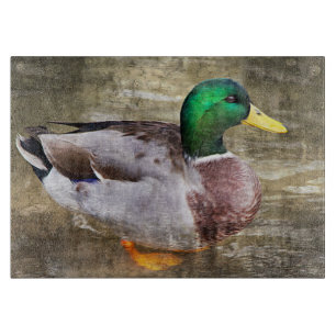 Portrait eines männlichen Stockwerks Schneidebrett