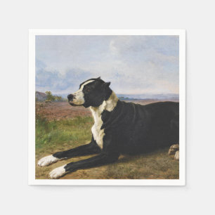 Portrait eines Mastiff Labrador Hundes (Rosa Bonhe Serviette