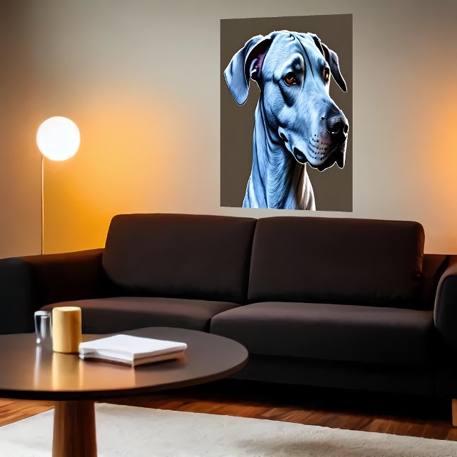 Portrait eines niedlichen Hundes | AI Art Poster (Von Creator hochgeladen)