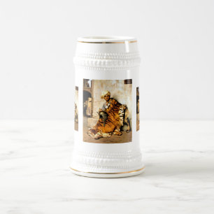 Portrait eines Ostmannes Bierglas