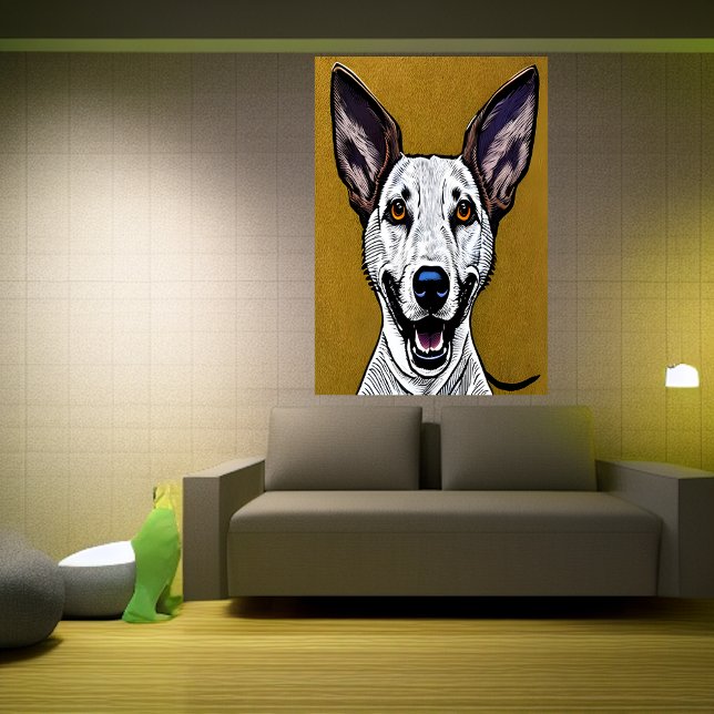 Portrait eines Pharao Hound | AI Art Poster (Von Creator hochgeladen)