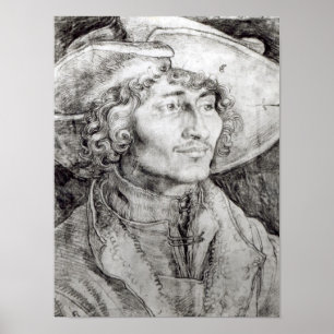 Portrait eines unbekannten Mannes, 1521 Poster