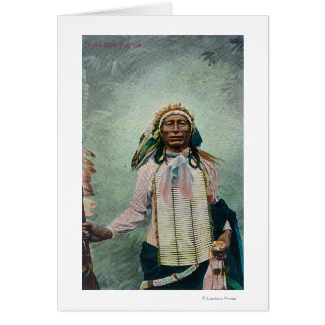 Portrait en chef de la queue de fer sioux (Devant)