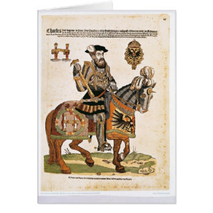 Portrait équestre de Charles V dans l'armure