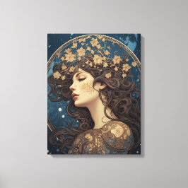 Portrait Fantasy-Tarot Leinwanddruck