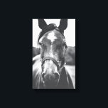 Portrait Foto Canvas - Schwarz-Weiß-Pferd Leinwanddruck<br><div class="desc">Ein wunderschönes Schwarz-Weiß-Pferd-Foto,  das ein perfekter Akzent für Ihre Zuhause oder Ihr Büro sein wird.</div>