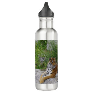 Portrait-Foto eines sibirischen Tigers Edelstahlflasche