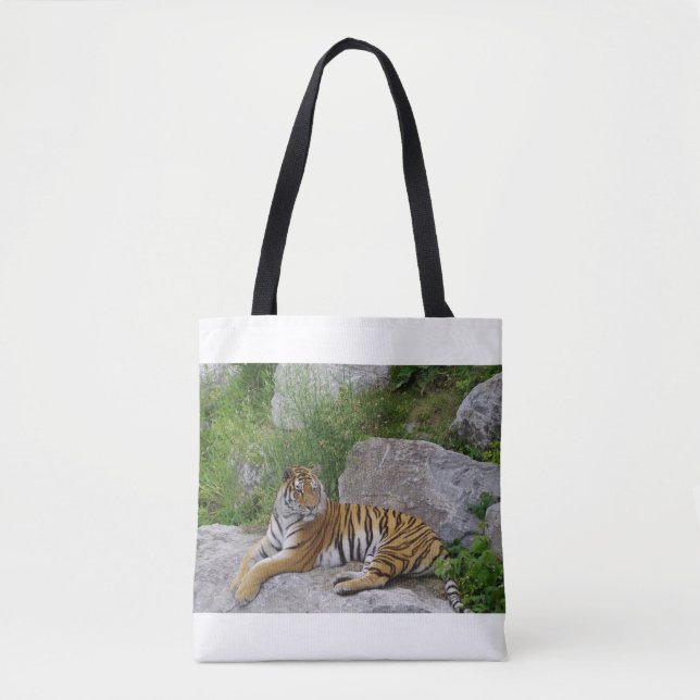 Portrait-Foto eines sibirischen Tigers Tasche (Vorderseite)