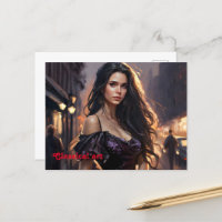 Portrait Frau elegante Modekunst trendy