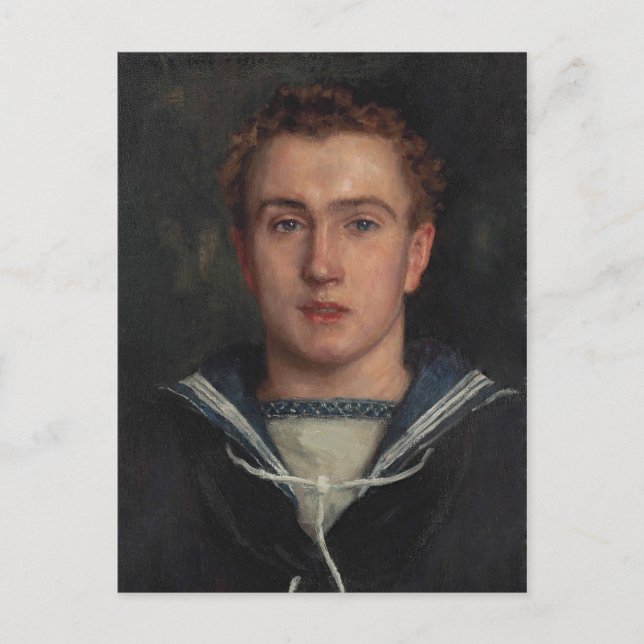 Portrait Frederick Brewer von Tuke Postkarte (Vorderseite)