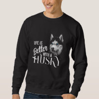 Portrait Head Siberischer Husky mit blauen Augen