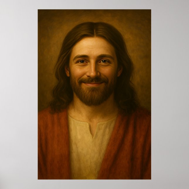 Portrait Jésus Christ #3™ Poster d'art mural LDS (Devant)