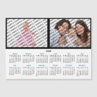 Portrait-Kalender-Magnet für 2018-Serien