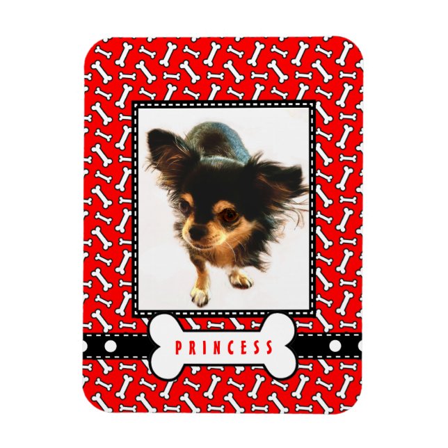 Portrait-Kühlschrankmagnet mit dem Foto Ihres Hund Magnet (Vertikal)