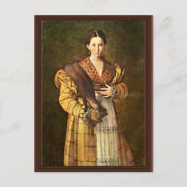 Portrait "Lâ € ™ Antea "" von Parmig Postkarte (Vorderseite)