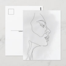 Portrait, Linie Kunst, Postkreuzung