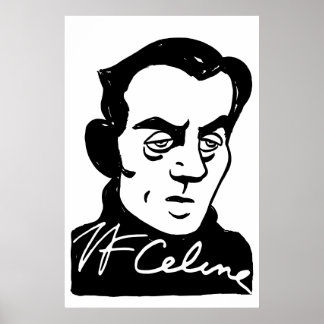 Portrait Louis-Ferdinand Céline Poster