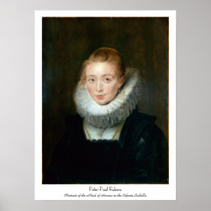 Portrait Maid Honorar Infanta Isabella Rubens Paul Poster