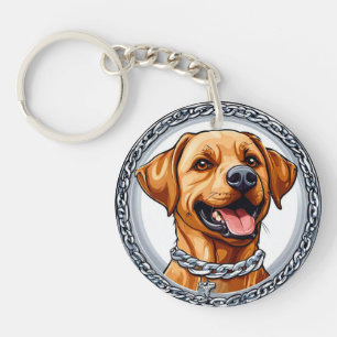 Portrait Mignon de Labrador Jaune, Cadeau pour les