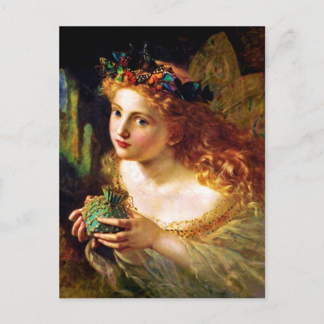 PORTRAIT OF A FAIRY (beautiful pixie) ~ Postkarte (Vorderseite)
