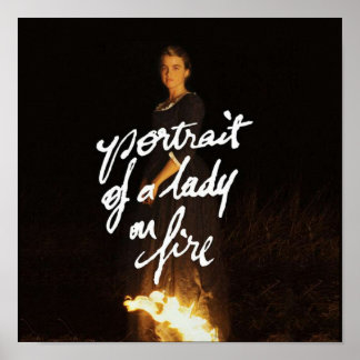Portrait of a fire poster