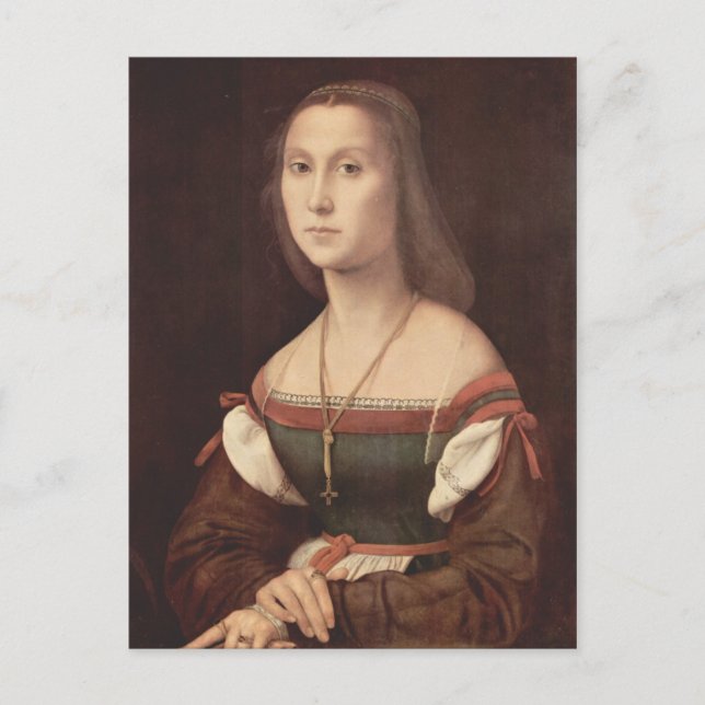 Portrait of a Lady (The Mute) von Raphael Postkarte (Vorderseite)