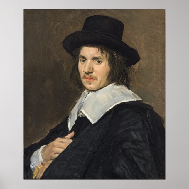 Portrait of a Man - Frans Hals Art Poster (Vorne)