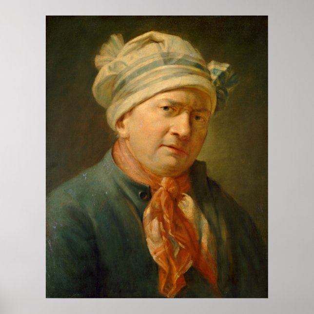Portrait of a Man - Jean-Siméon Chardin Fine Art Poster (Vorne)