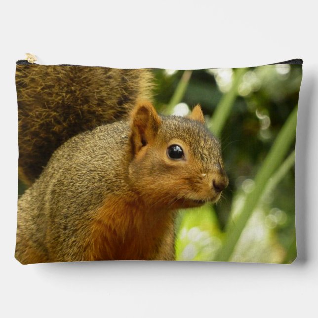 Portrait of a Squirrel Nature Animal Photography Zubehörtasche (Vorderseite)