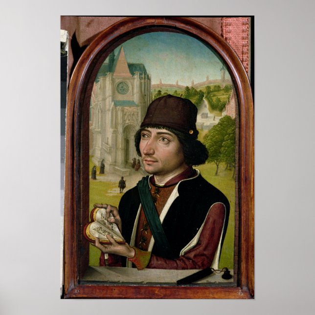 Portrait of a Young Man, c.1480 Poster (Vorne)