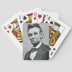 Portrait of Abe Lincoln 1 Spielkarten