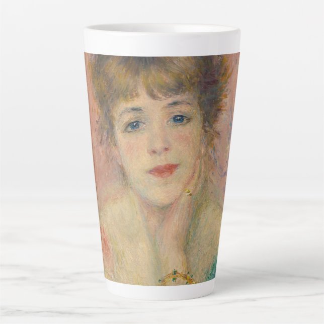 Portrait of Actress Jeanne Samary, Auguste Renoir Milchtasse (Vorderseite)