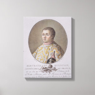 Portrait of Bertrand du Guesclin (1311-80), High C Leinwanddruck