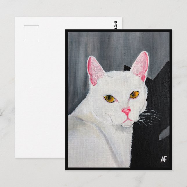 Portrait of Blanca Painting by Alfred Fox Postkarte (Vorne/Hinten)